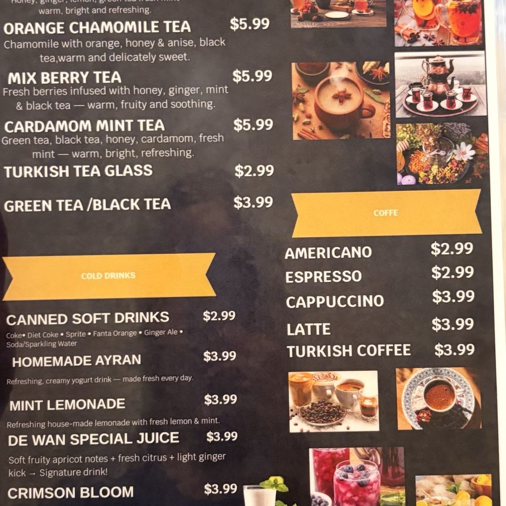 Cafe de Wan - Menu - Turkish Near Me - Casselberry, Florida Cafe de Wan - Menu - Turkish Near Me - Casselberry, Florida