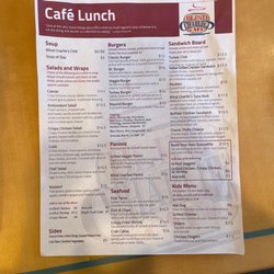 Blind Charlie's Cafe - Menu