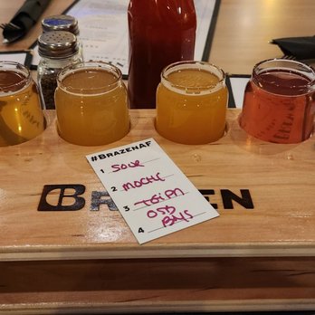 Brazen brewing - My flight - Breweries Near Me - Lancaster, New York