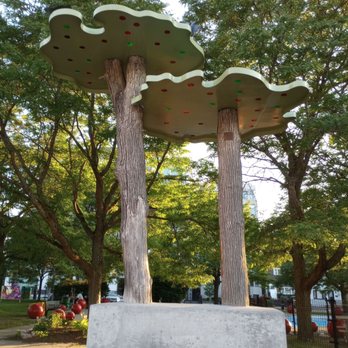 Parkdale Park - Mushroom structure by the entrance - Parks Near Me - Ottawa, Ontario Parkdale Park - Mushroom structure by the entrance - Parks Near Me - Ottawa, Ontario