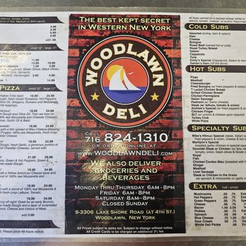 Woodlawn Deli - Menu 4/26 - Delis Near Me - Buffalo, New York Woodlawn Deli - Menu 4/26 - Delis Near Me - Buffalo, New York