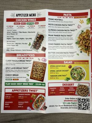 Menu photo 5 Pizza Twist Riverside, CA