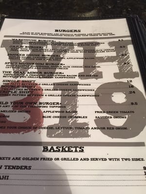 Menu photo 8 Warehouse 319 Jasper, AL