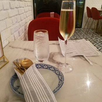 Kin Dee - A great glass of sparkling wine. Crisp & Clean - Thai Near Me - Houston, Texas Kin Dee - A great glass of sparkling wine. Crisp & Clean - Thai Near Me - Houston, Texas