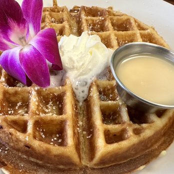 Guieb Cafe - Poi Mochi Waffles - New American Near Me - Honolulu, Hawaii