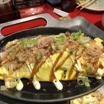 Fugetsu - Sunnyvale - Pork omelette - Pork and vegetables wrapped in an omelette - Japanese Near Me - Sunnyvale, California