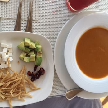 Cilantro's - A deconstructed tortilla soup (lunch time) - Seafood Near Me - Cabo San Lucas, BCS Cilantro's - A deconstructed tortilla soup (lunch time) - Seafood Near Me - Cabo San Lucas, BCS