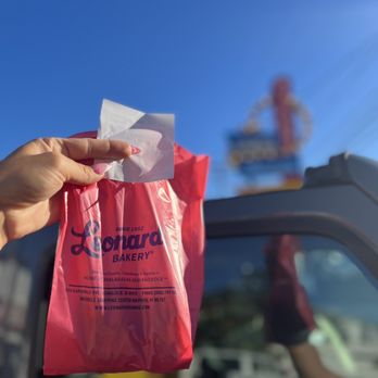 Leonard's Bakery - Secured the bag, cinnamon sugar Polynesian donut inside - Bakeries Near Me - Honolulu, Hawaii Leonard's Bakery - Secured the bag, cinnamon sugar Polynesian donut inside - Bakeries Near Me - Honolulu, Hawaii