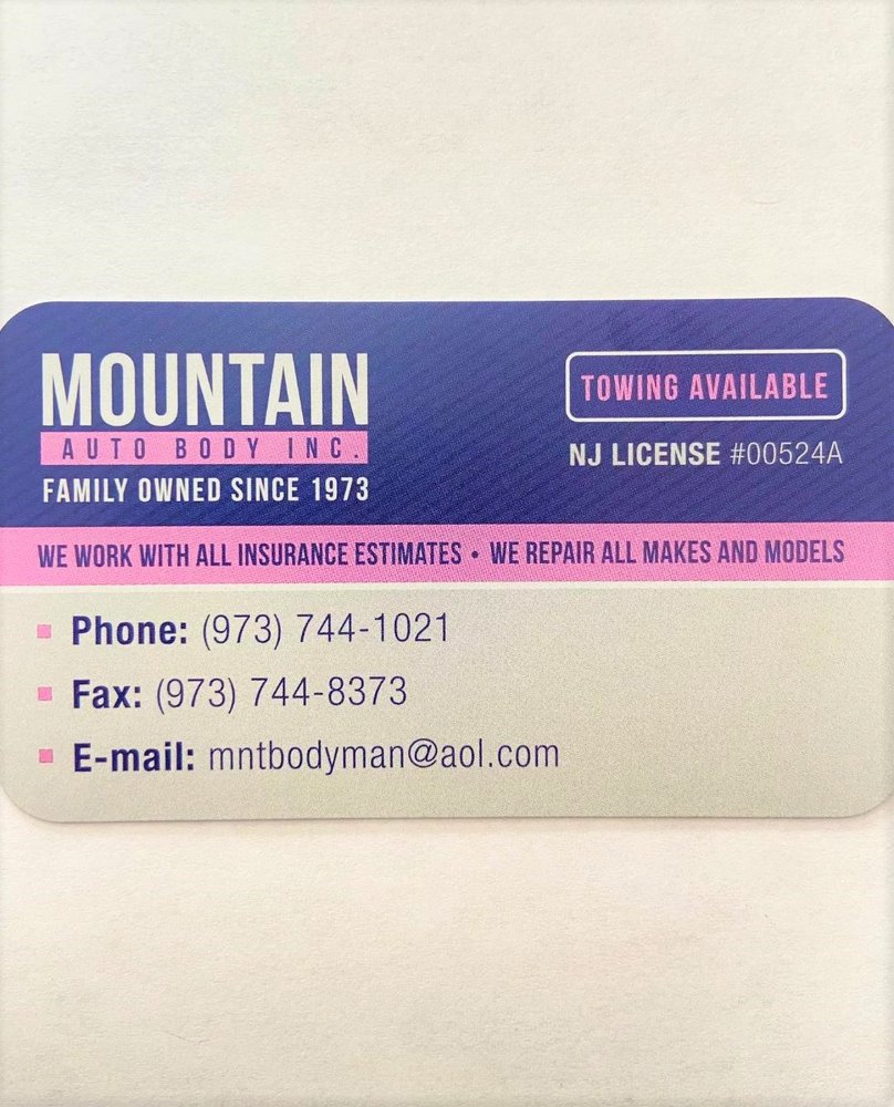 MOUNTAIN AUTO BODY Updated September 2024 16 Bloomfield Ave, Verona