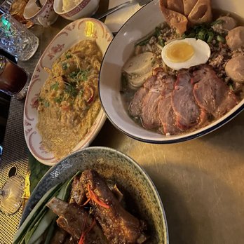 Soothr - Sukhothai Tom Yum noodle soup, Koong Karee, and Si-Krong Pad Ped - Thai Near Me - New York, New York