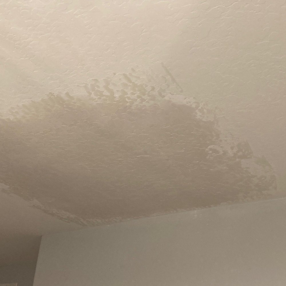 Sonic Drywall Services - The repaired ceiling. - Drywall Installation & Repair Near Me