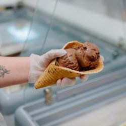 Frisbies Dairy Barn - Homemade waffle cones!