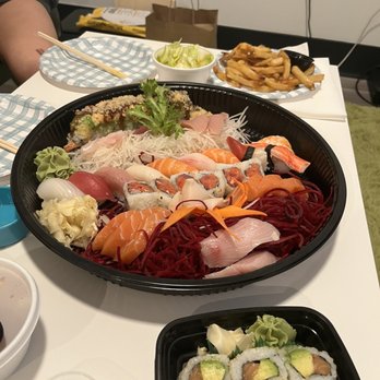 Lucky AF - Lucky in Love Boat and salmon avocado roll - Asian Fusion Near Me - Richmond, Virginia Lucky AF - Lucky in Love Boat and salmon avocado roll - Asian Fusion Near Me - Richmond, Virginia