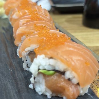 Sushi Town - Double Salmon Roll - Sushi Bars Near Me - San Jose, California Sushi Town - Double Salmon Roll - Sushi Bars Near Me - San Jose, California