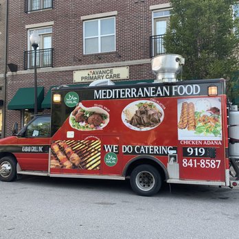 Kabab Grill NC - a food truck parked in front of a restaurant - Food Trucks Near Me Kabab Grill NC - a food truck parked in front of a restaurant - Food Trucks Near Me