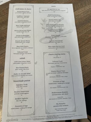 Menu photo 7 Apolonia Chicago, IL