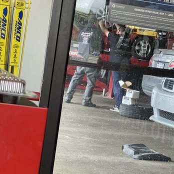 Independence Auto Repair - Fixing a hole in the tire - Auto Repair Near Me - Warren, Michigan