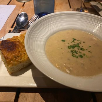 Jake's - Seafood Chowder and focaccia - New American Near Me - Del Mar, California Jake's - Seafood Chowder and focaccia - New American Near Me - Del Mar, California