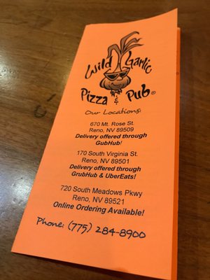 Menu photo 4 Wild Garlic Pizza & Pub Reno, NV Menu photo 4 Wild Garlic Pizza & Pub Reno, NV