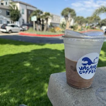 Vacancy Coffee - My iced Mocha across the street from establishment - Coffee & Tea Near Me - Newport Beach, California