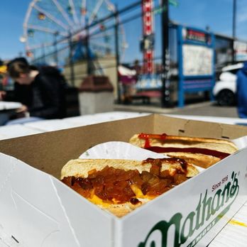 Nathan's Famous - Hot Dogs - Hot Dogs Near Me - Brooklyn, New York