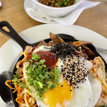 Koko Head Cafe - Breakfast Bibimbap and Miso smoked pork side (mmm) - Breakfast & Brunch Near Me - Honolulu, Hawaii