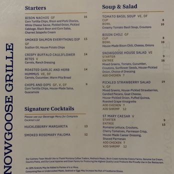 Snowgoose Grille - American Near Me - Saint Mary, Montana