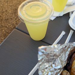 The BBQ Barn - Lemonade part of the dinner plate