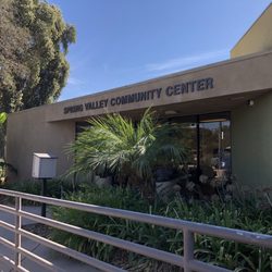 Spring Valley Community Center - Outside -A beautiful day to VOTE!! 80°