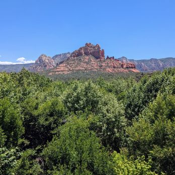 Hideaway House - View from the patio balcony. - Pizza Near Me - Sedona, Arizona
