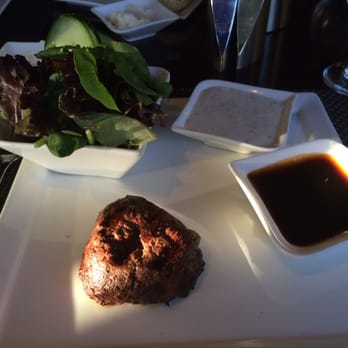 Six Peaks Grille - 4 oz Filet Mignon with a green salad- Yum! - Steakhouses Near Me - Olympic Valley, California Six Peaks Grille - 4 oz Filet Mignon with a green salad- Yum! - Steakhouses Near Me - Olympic Valley, California