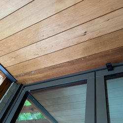 A Buyer's Choice Home Inspections Lone Tree - water spots visible to the naked eye on the ceiling under the shower