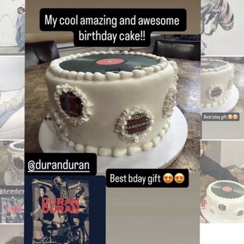 Lori's Piece of Cake - Duran Duran's social media person commented at how impressive the cake is! - Bakeries Near Me Lori's Piece of Cake - Duran Duran's social media person commented at how impressive the cake is! - Bakeries Near Me