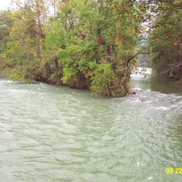 River on the property