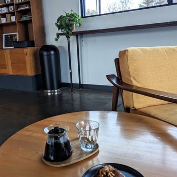 Lookout Coffee - Pour over coffee and pretzel bun - Coffee & Tea Near Me - Campbell, California
