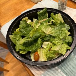 Chicken Alfredo and $25 salad.