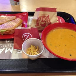 Turkey Bacon Avocado Panini, Chicken Enchilada Soup w/Bread, Chocolate Covered Strawberry (in envelop) and Pomegranate Lemonade. Turkey Bacon Avocado Panini, Chicken Enchilada Soup w/Bread, Chocolate Covered Strawberry (in envelop) and Pomegranate Lemonade.