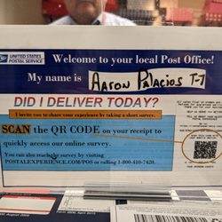 US Post Office - No you did not, Aaron.