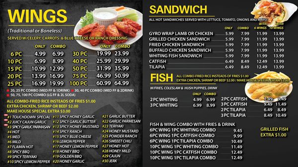 Menu photo 3 Touch Down Wings Atlanta, GA Menu photo 3 Touch Down Wings Atlanta, GA