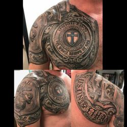 Hallowed Point Tattoo - USMC Armor by Travis Davis @HallowedPointTattoo