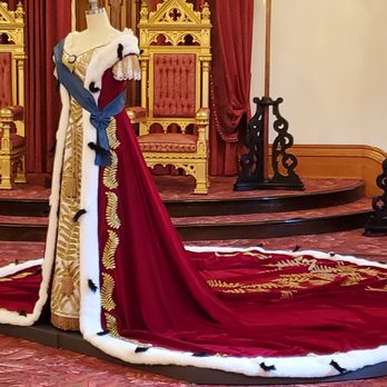 Iolani Palace - QUEENS CORONATION GOWN - Museums Near Me - Honolulu, Hawaii