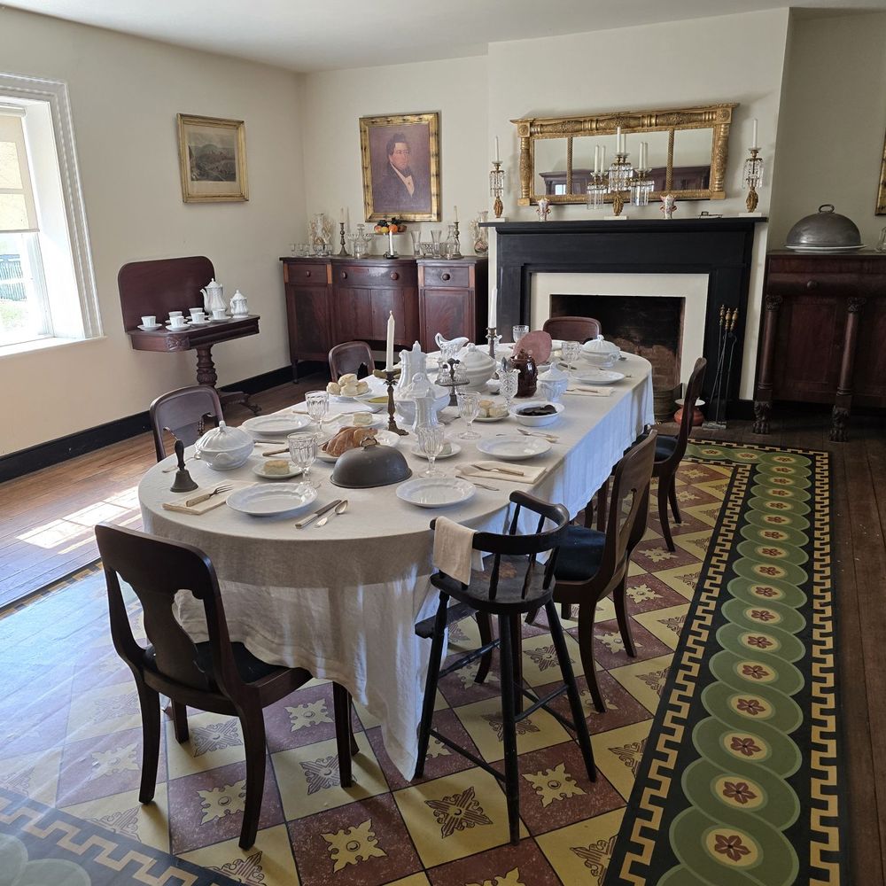 McLean House - The dining room on the ground level of the home - Landmarks & Historical Buildings Near Me - Appomattox, Virginia McLean House - The dining room on the ground level of the home - Landmarks & Historical Buildings Near Me - Appomattox, Virginia