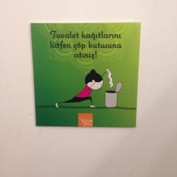 YogaŞala Bağdat Cad. Sb. - Tatlı uyarı levhası:)