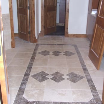 BKB Contractors - travertine floor with marble accent - Flooring Near Me - Parker, Colorado BKB Contractors - travertine floor with marble accent - Flooring Near Me - Parker, Colorado