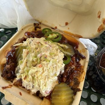 Jonah Bees BBQ - Small load fries bomb!!! - Food Trucks Near Me - Rialto , California
