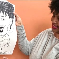 Kerry G Johnson - Caricatures at a Sunday Brunch