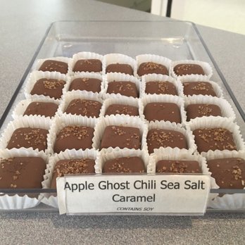 Glacier Confection - Apple ghost chili sea salt caramels - Chocolatiers & Shops Near Me - Tulsa, Oklahoma Glacier Confection - Apple ghost chili sea salt caramels - Chocolatiers & Shops Near Me - Tulsa, Oklahoma