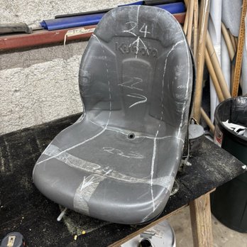Cosme's Upholstery - Tractor seat (before) - Auto Upholstery Near Me - Angleton, Texas Cosme's Upholstery - Tractor seat (before) - Auto Upholstery Near Me - Angleton, Texas