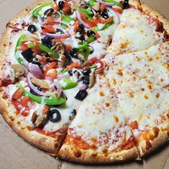 Ricky's Pizza - Half cheese half vegetarian! - Pizza Near Me - Los Angeles, California Ricky's Pizza - Half cheese half vegetarian! - Pizza Near Me - Los Angeles, California