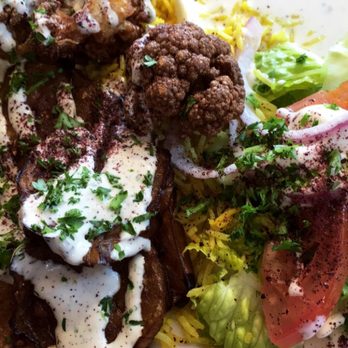 Sinbad Express - Eggplant and Cauliflower Plate - Mediterranean Near Me - Seattle, Washington